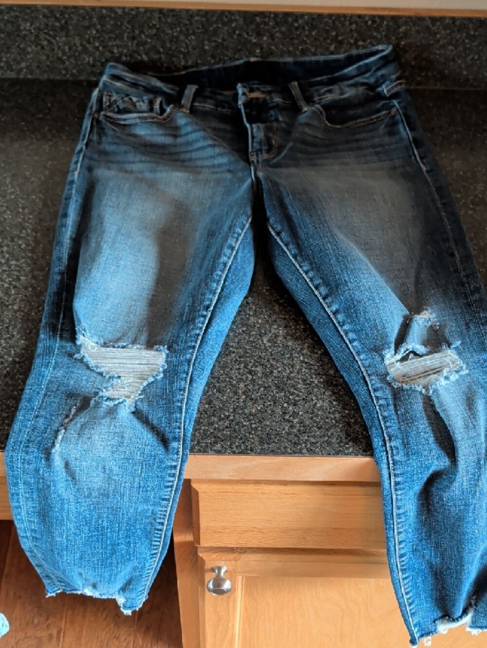 Buckle Women’s Skinny Jeans - Light Blue & Dark Blue (Pair) - Picture 6 of 9